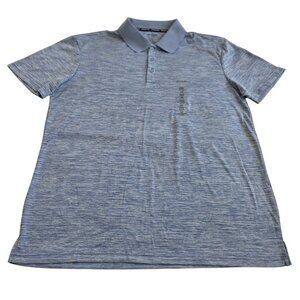 F.O.G. By London Fog Men's Polo Short Sleeve Shirt Blue Outerspace L